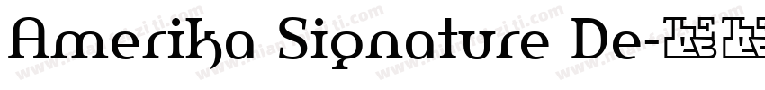 Amerika Signature De字体转换